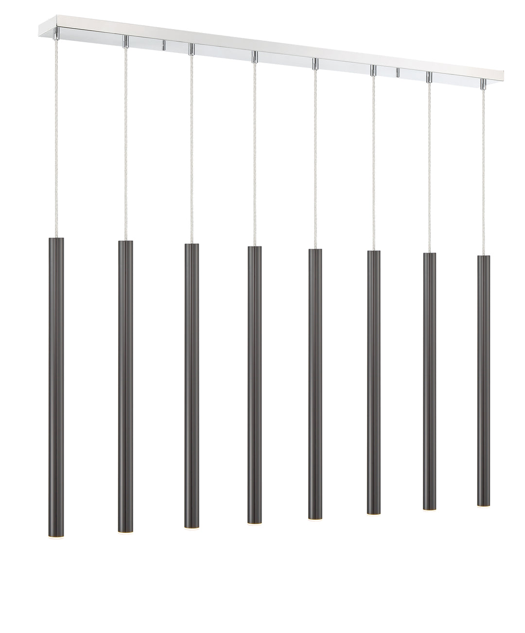 Forest - LED 8 Light Linear Chandelier (917MP24-PBL-LED-8LCH)