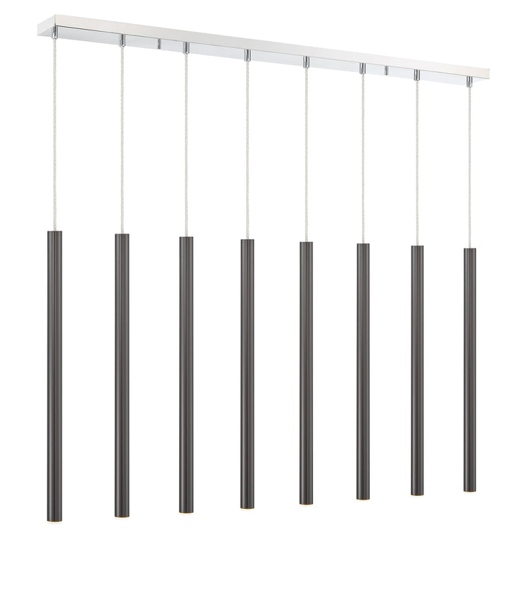 Forest - LED 8 Light Linear Chandelier (917MP24-PBL-LED-8LCH)