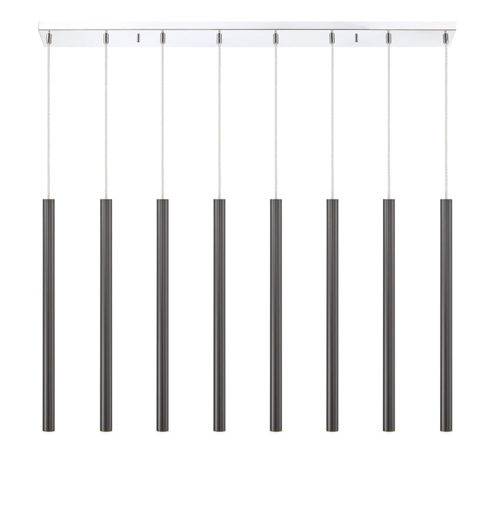 Forest - LED 8 Light Linear Chandelier (917MP24-PBL-LED-8LCH)