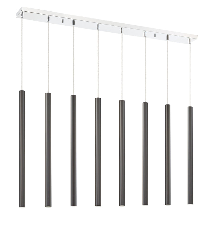 Forest - LED 8 Light Linear Chandelier (917MP24-PBL-LED-8LCH)