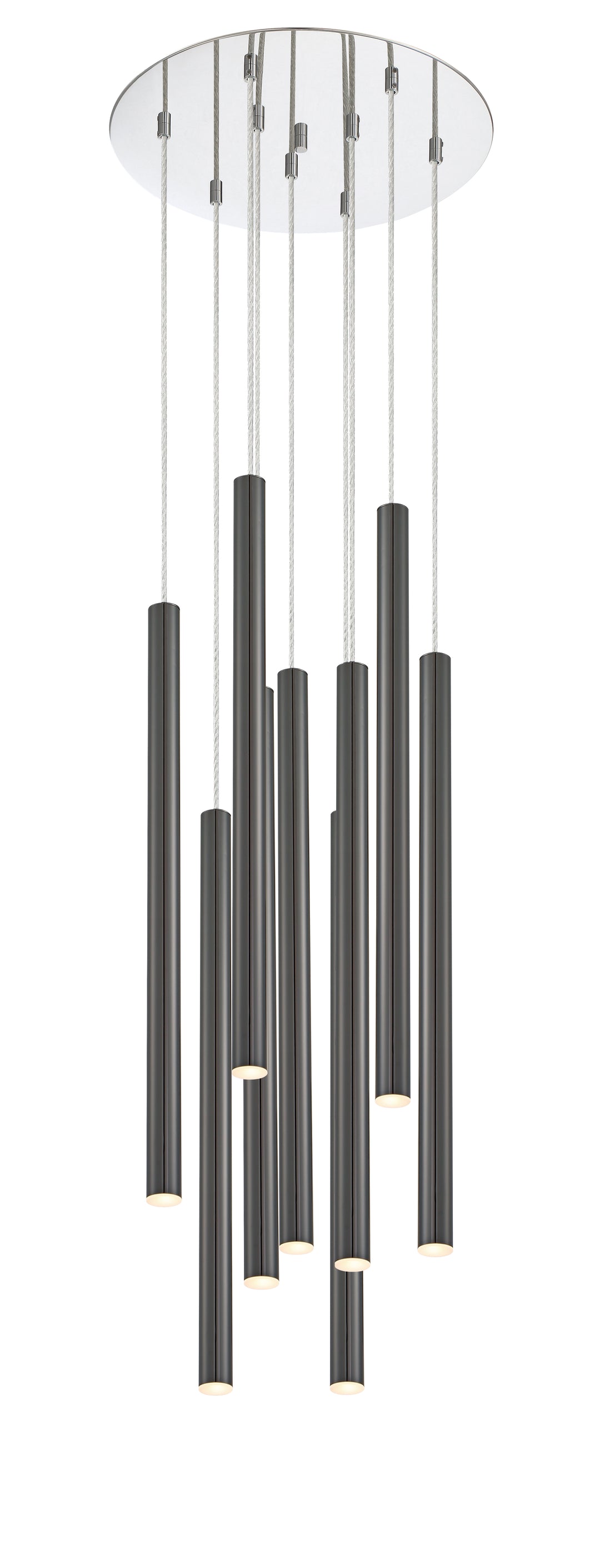 Forest - LED 9 Light Chandelier (917MP24-PBL-LED-9RCH)