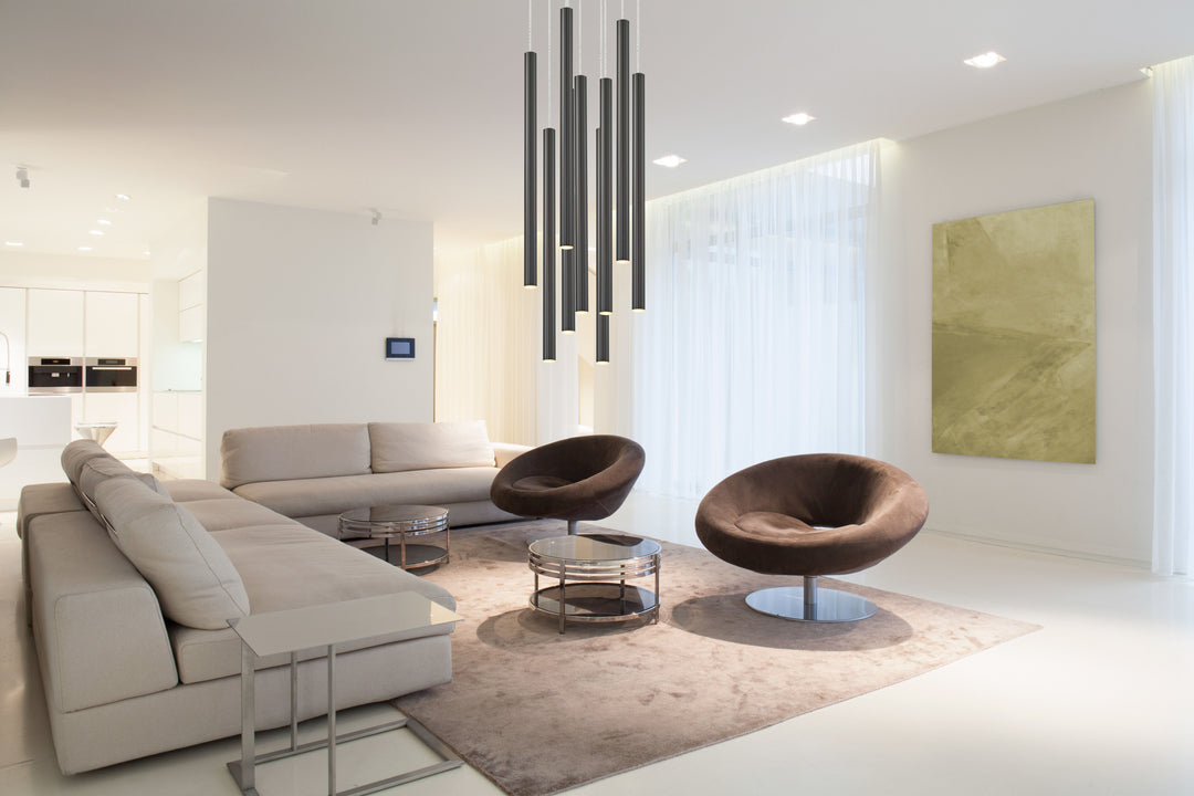 Forest - LED 9 Light Chandelier (917MP24-PBL-LED-9RCH)