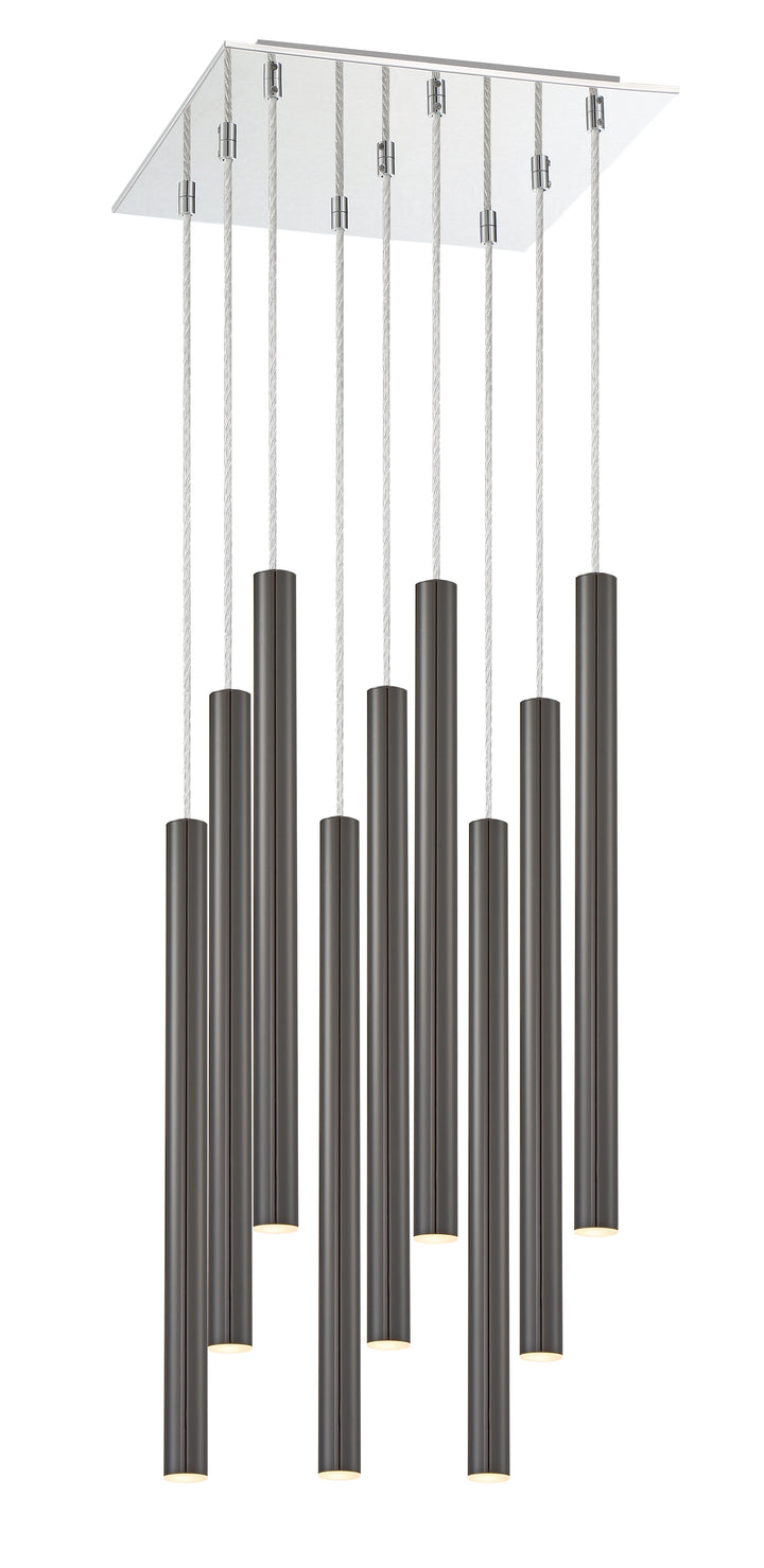 Forest - LED 9 Light Chandelier (917MP24-PBL-LED-9SCH)