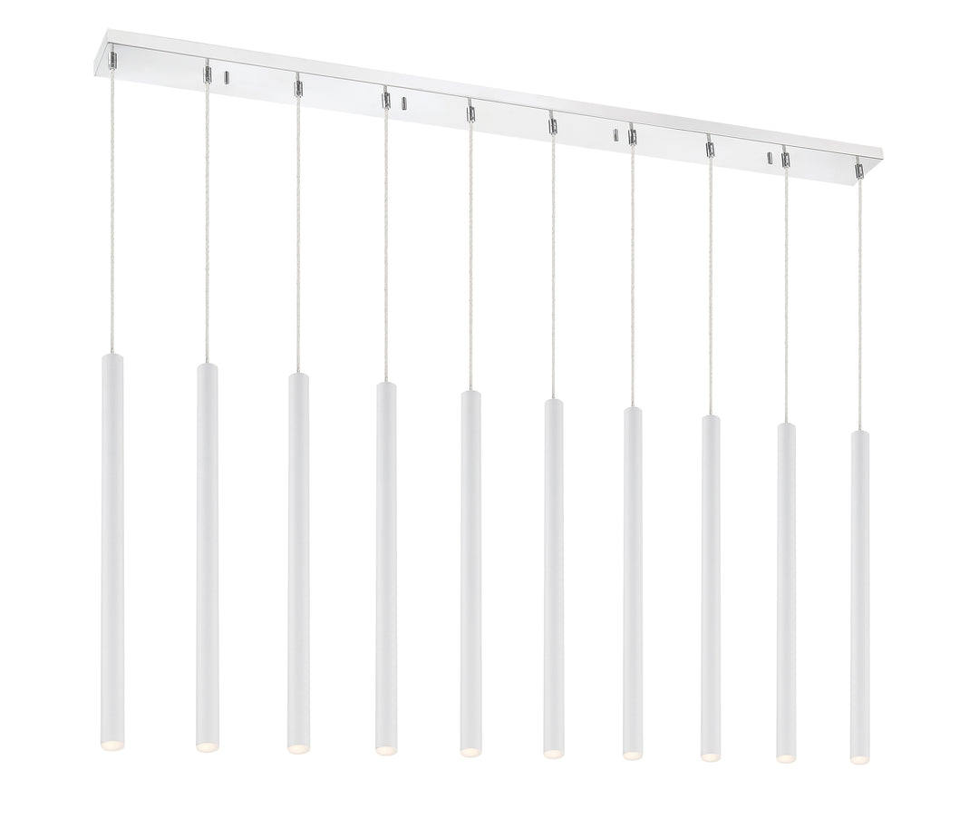 Forest - LED 10 Light Linear Chandelier (917MP24-WH-LED-10LCH)