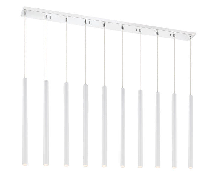 Forest - LED 10 Light Linear Chandelier (917MP24-WH-LED-10LCH)