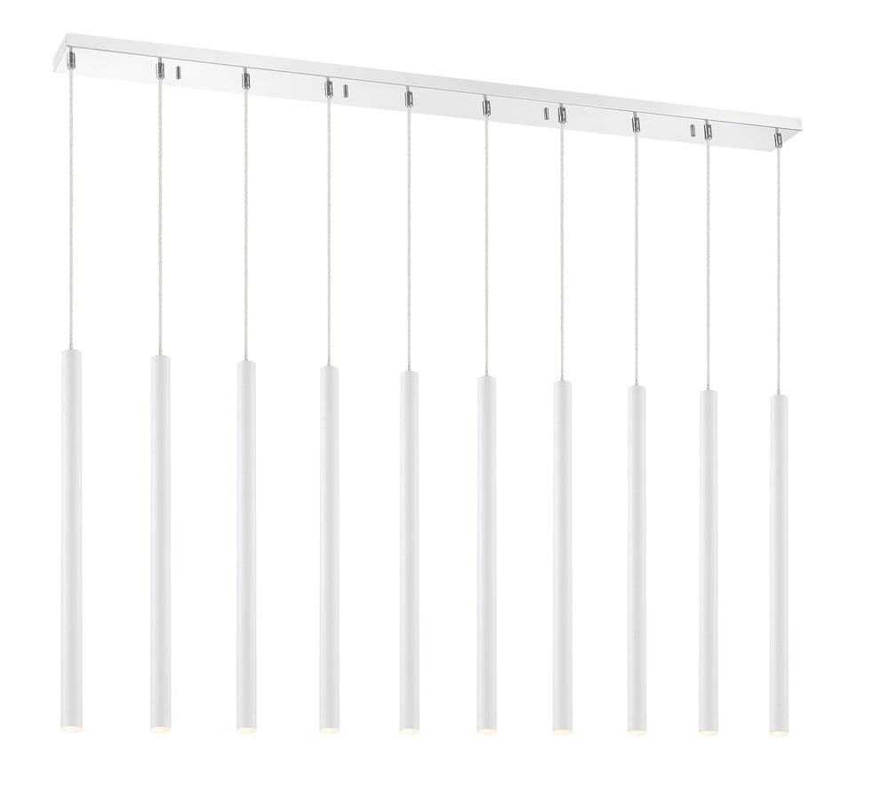 Forest - LED 10 Light Linear Chandelier (917MP24-WH-LED-10LCH)