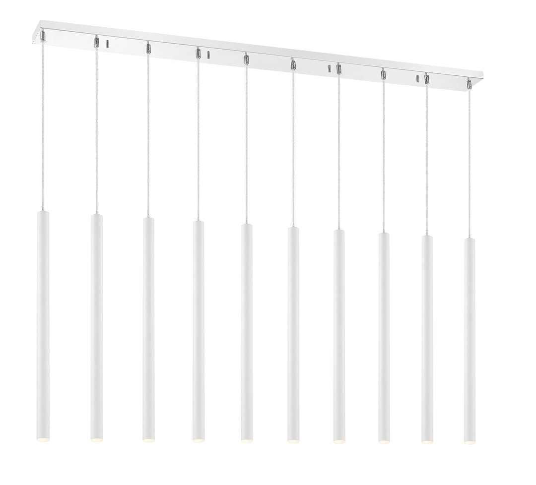 Forest - LED 10 Light Linear Chandelier (917MP24-WH-LED-10LCH)