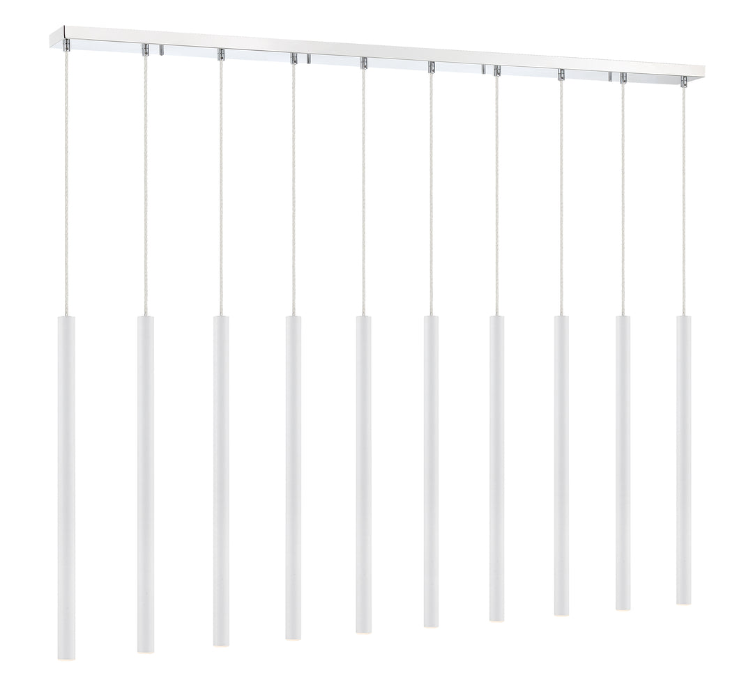 Forest - LED 10 Light Linear Chandelier (917MP24-WH-LED-10LCH)