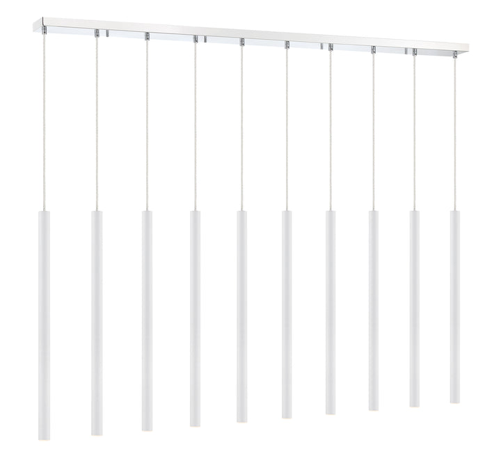 Forest - LED 10 Light Linear Chandelier (917MP24-WH-LED-10LCH)