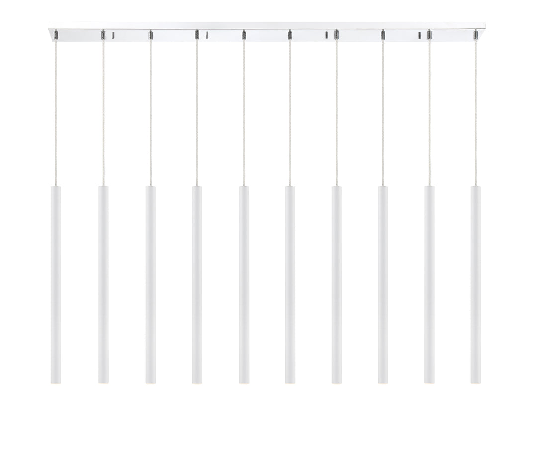 Forest - LED 10 Light Linear Chandelier (917MP24-WH-LED-10LCH)