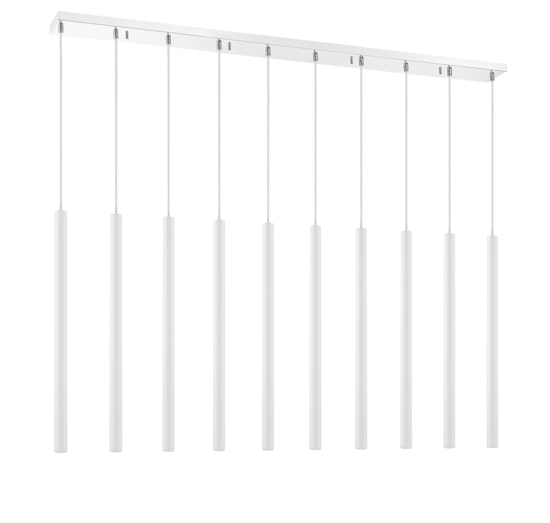 Forest - LED 10 Light Linear Chandelier (917MP24-WH-LED-10LCH)