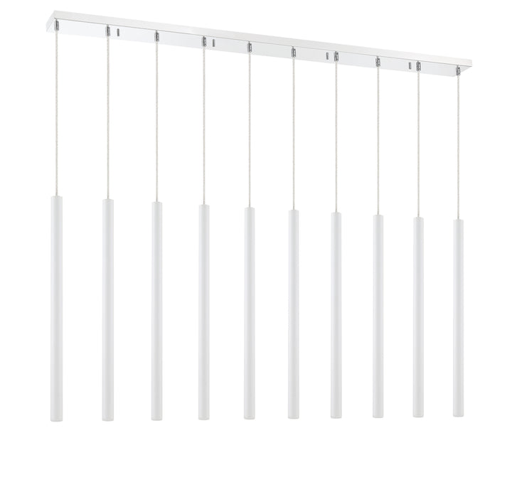 Forest - LED 10 Light Linear Chandelier (917MP24-WH-LED-10LCH)