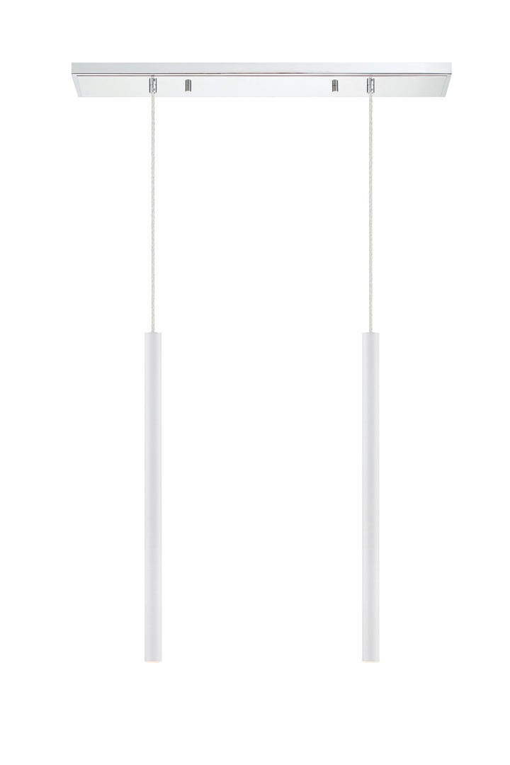 Forest - LED 2 Light Linear Chandelier (917MP24-WH-LED-2LCH)