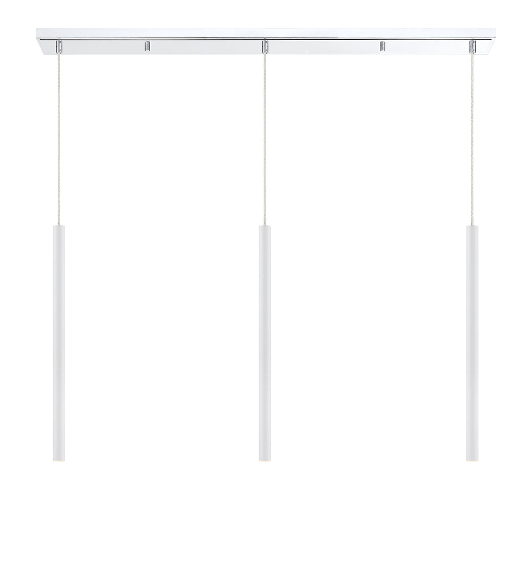Forest - LED 3 Light Linear Chandelier (917MP24-WH-LED-3LCH)