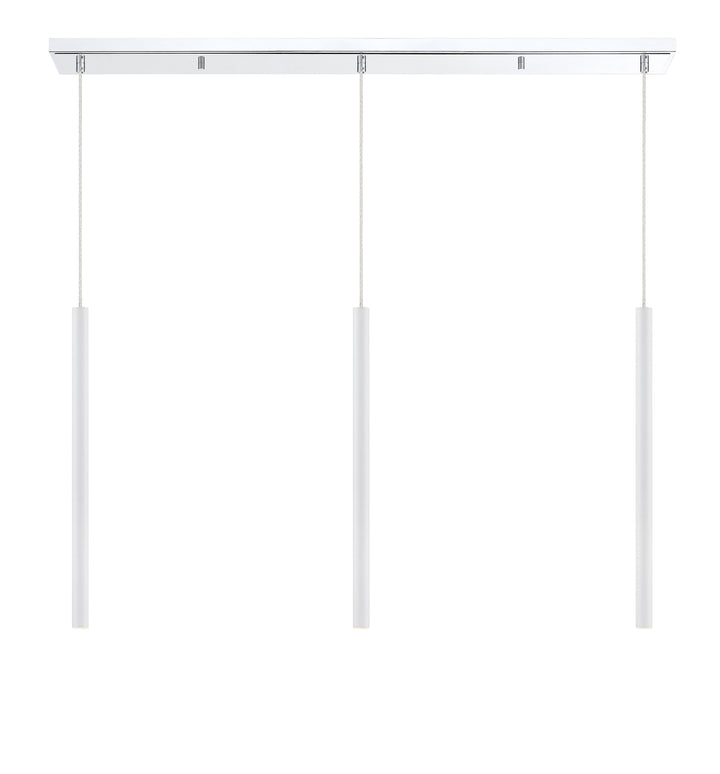 Forest - LED 3 Light Linear Chandelier (917MP24-WH-LED-3LCH)