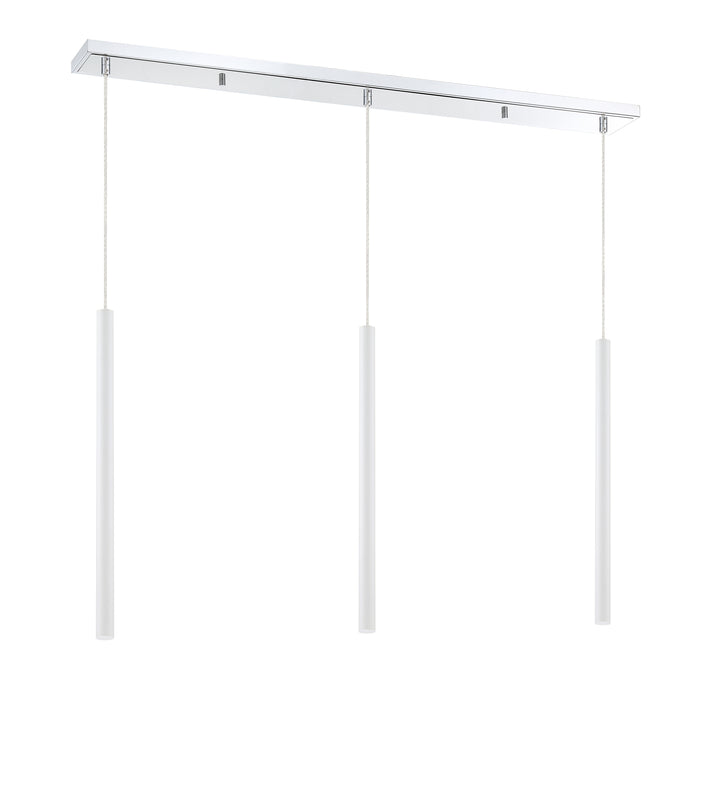 Forest - LED 3 Light Linear Chandelier (917MP24-WH-LED-3LCH)