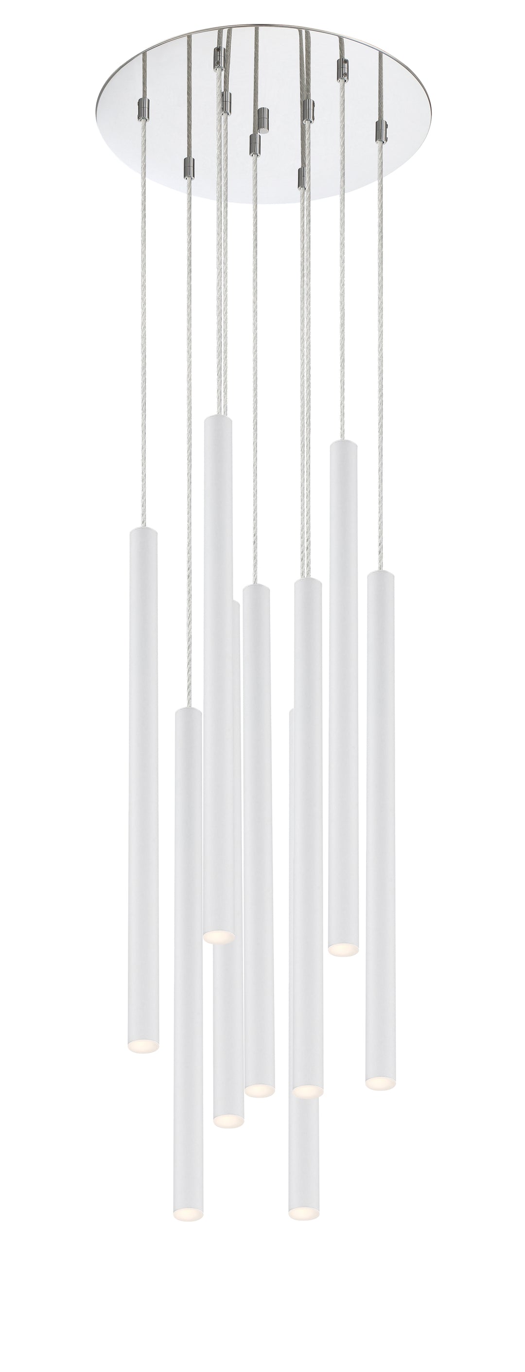 Forest - LED 9 Light Chandelier (917MP24-WH-LED-9RCH)