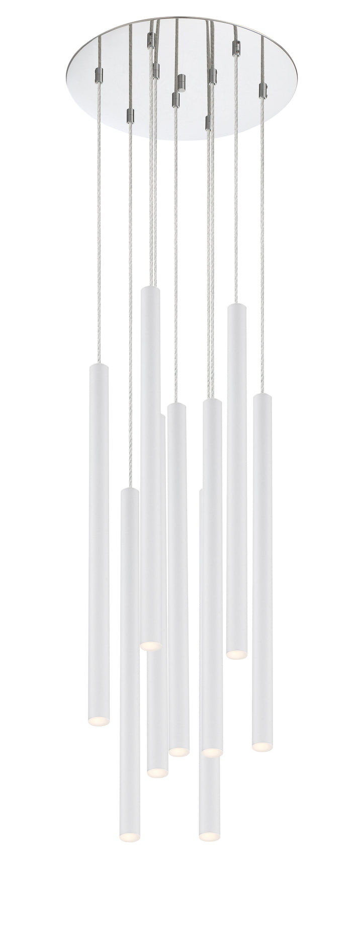 Forest - LED 9 Light Chandelier (917MP24-WH-LED-9RCH)