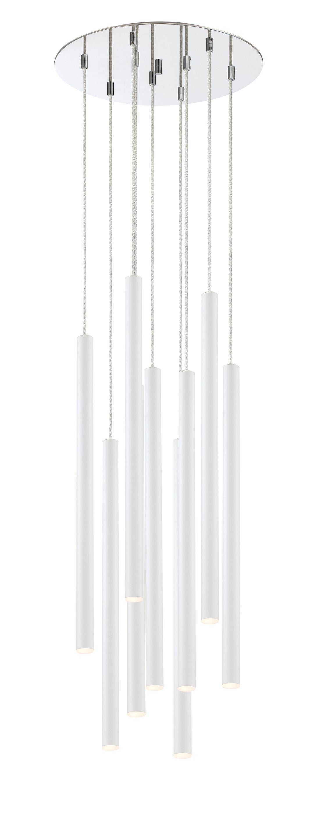 Forest - LED 9 Light Chandelier (917MP24-WH-LED-9RCH)