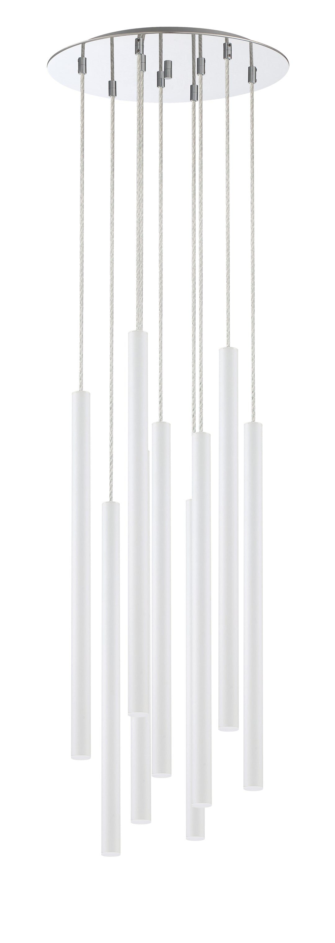 Forest - LED 9 Light Chandelier (917MP24-WH-LED-9RCH)