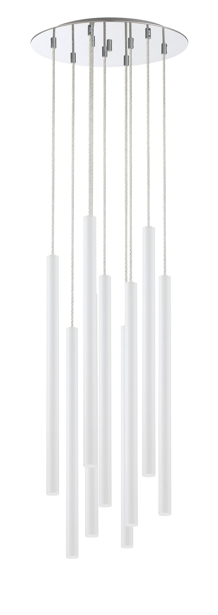 Forest - LED 9 Light Chandelier (917MP24-WH-LED-9RCH)