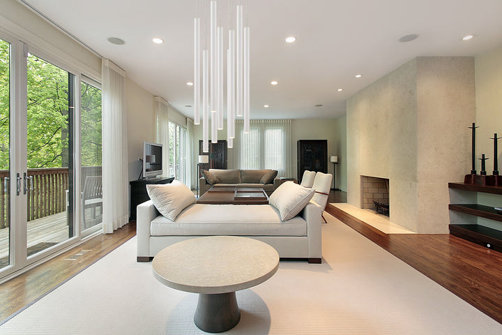 Forest - LED 9 Light Chandelier (917MP24-WH-LED-9RCH)