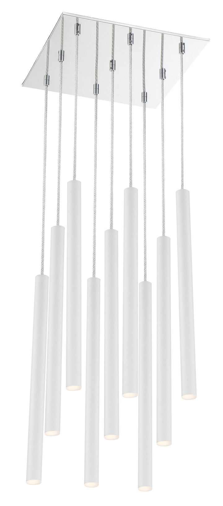Forest - LED 9 Light Chandelier (917MP24-WH-LED-9SCH)