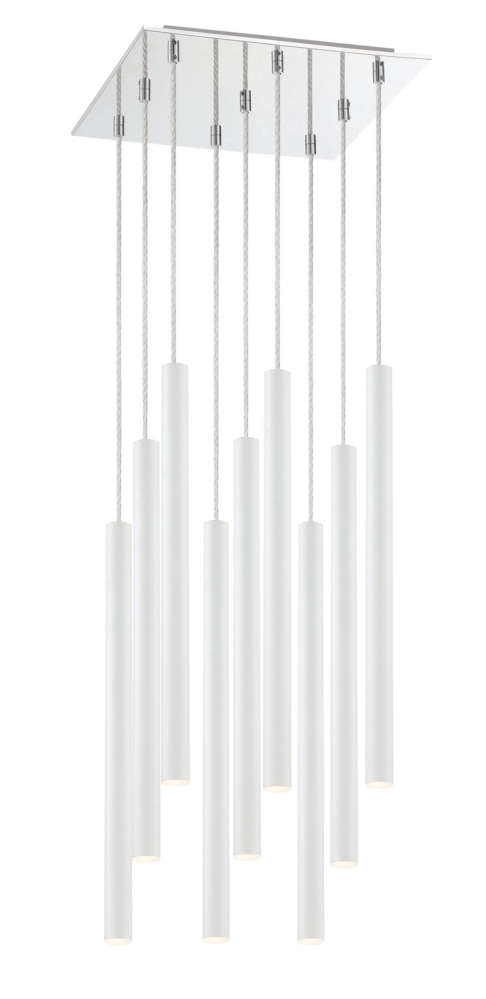 Forest - LED 9 Light Chandelier (917MP24-WH-LED-9SCH)
