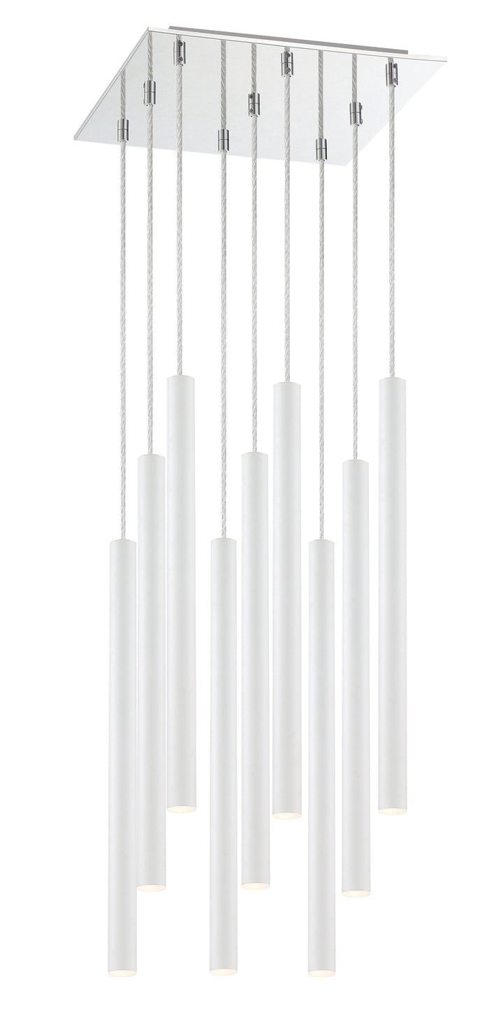 Forest - LED 9 Light Chandelier (917MP24-WH-LED-9SCH)