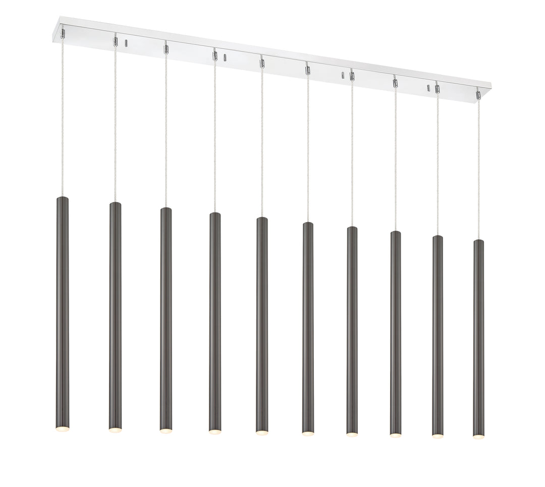 Forest - LED 10 Light Linear Chandelier (917MP24PBL-LED-10LCH)