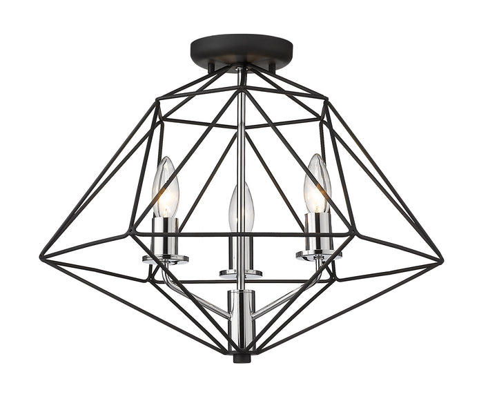 Geo - 3 Light Semi-Flush Mount