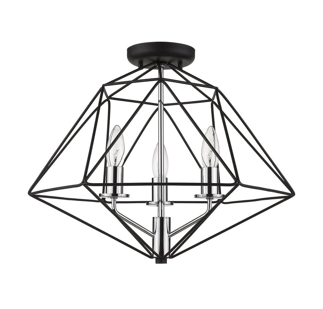 Geo - 3 Light Semi-Flush Mount