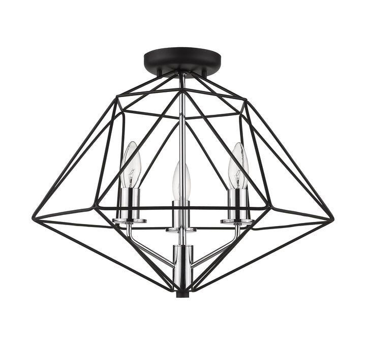 Geo - 3 Light Semi-Flush Mount