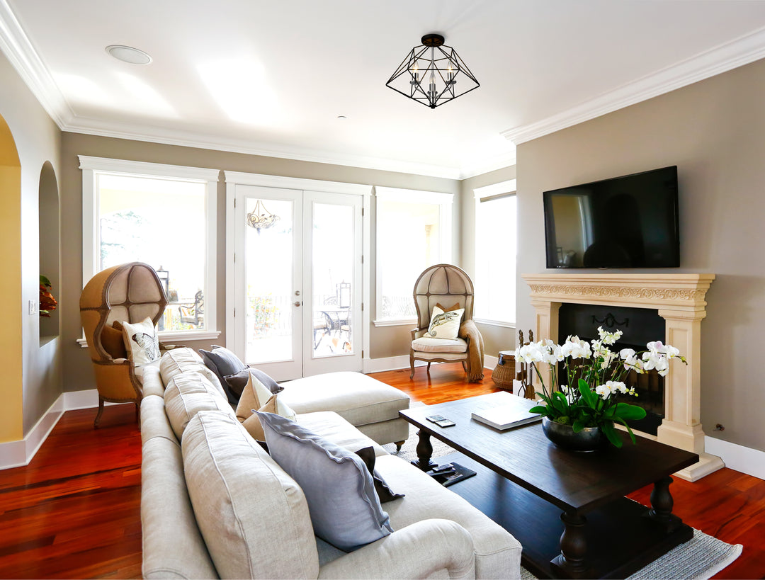 Geo - 3 Light Semi-Flush Mount