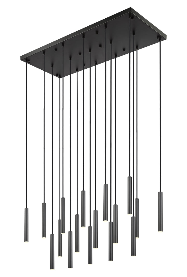 Forest - LED 17 Light Linear Chandelier (919MP12-17L-MB)