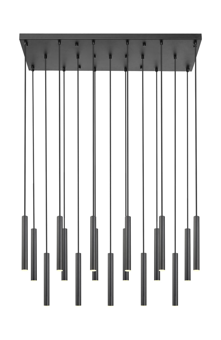 Forest - LED 17 Light Linear Chandelier (919MP12-17L-MB)