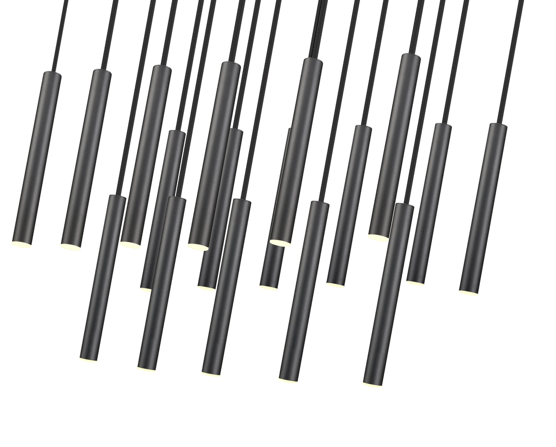 Forest - LED 17 Light Linear Chandelier (919MP12-17L-MB)