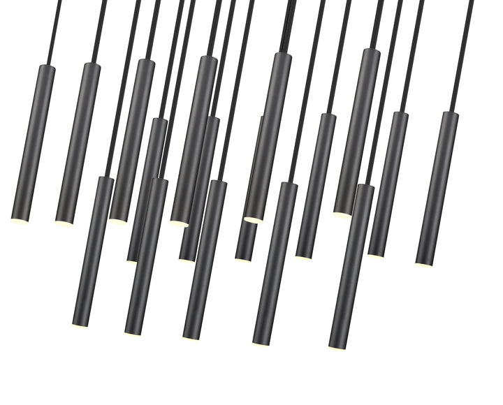 Forest - LED 17 Light Linear Chandelier (919MP12-17L-MB)