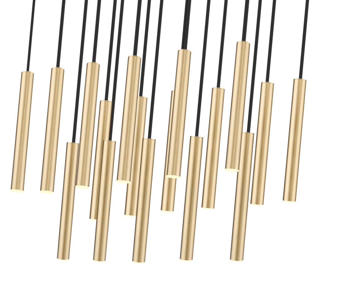 Forest - LED 17 Light Linear Chandelier (919MP12-17L-MGLD)