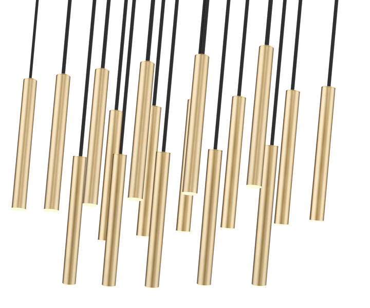 Forest - LED 17 Light Linear Chandelier (919MP12-17L-MGLD)