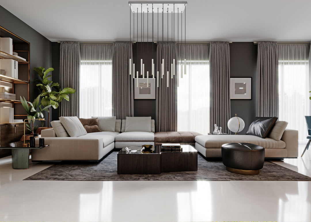 Forest - LED 23 Light Linear Chandelier