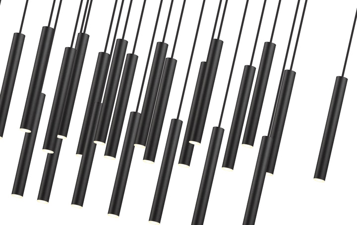 Forest - LED 23 Light Linear Chandelier (919MP12-23L-MB)