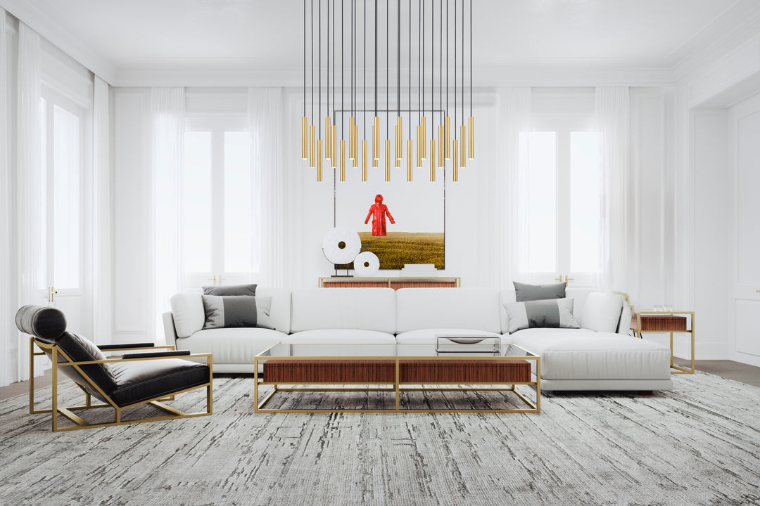 Forest - LED 23 Light Linear Chandelier (919MP12-23L-MGLD)