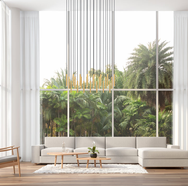 Forest - LED 23 Light Linear Chandelier (919MP12-23L-MGLD)