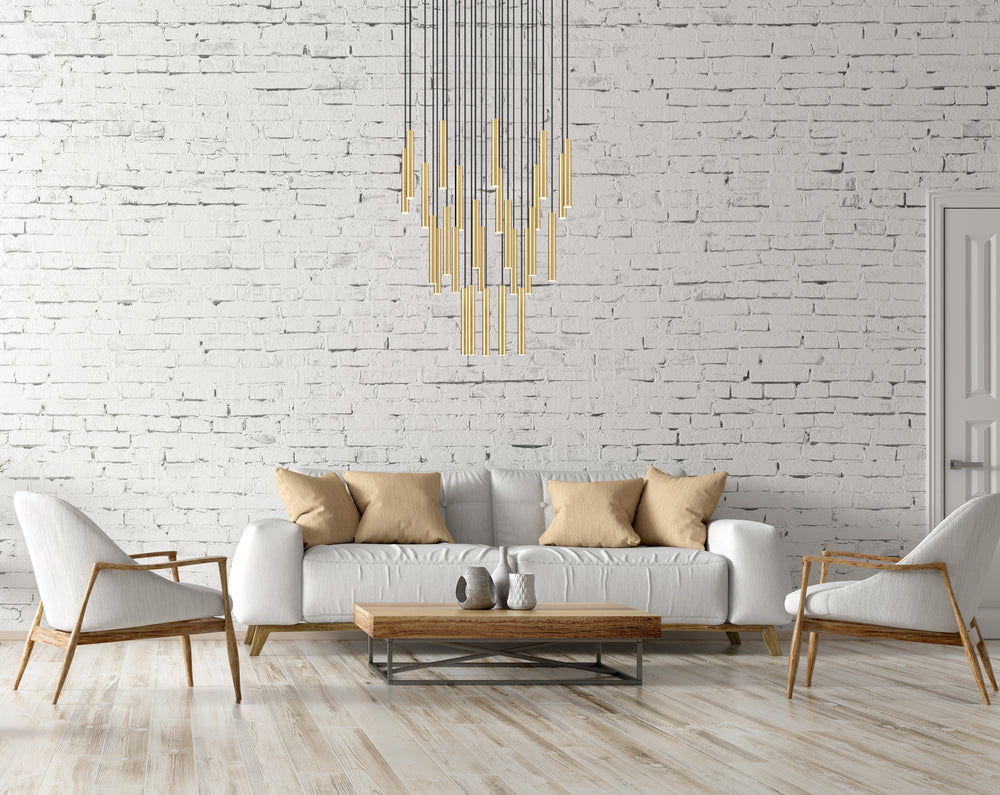 Forest - LED 27 Light Chandelier (919MP12-27R-MGLD)