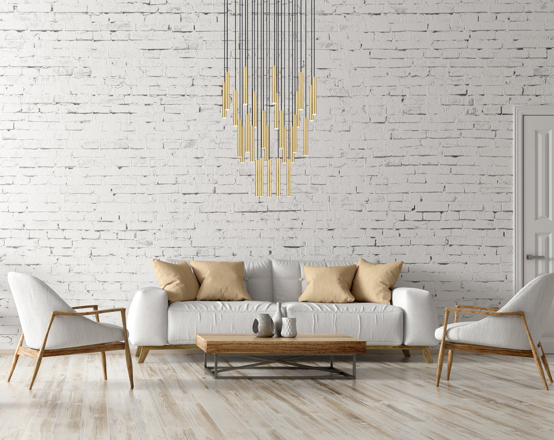 Forest - LED 27 Light Chandelier (919MP12-27R-MGLD)