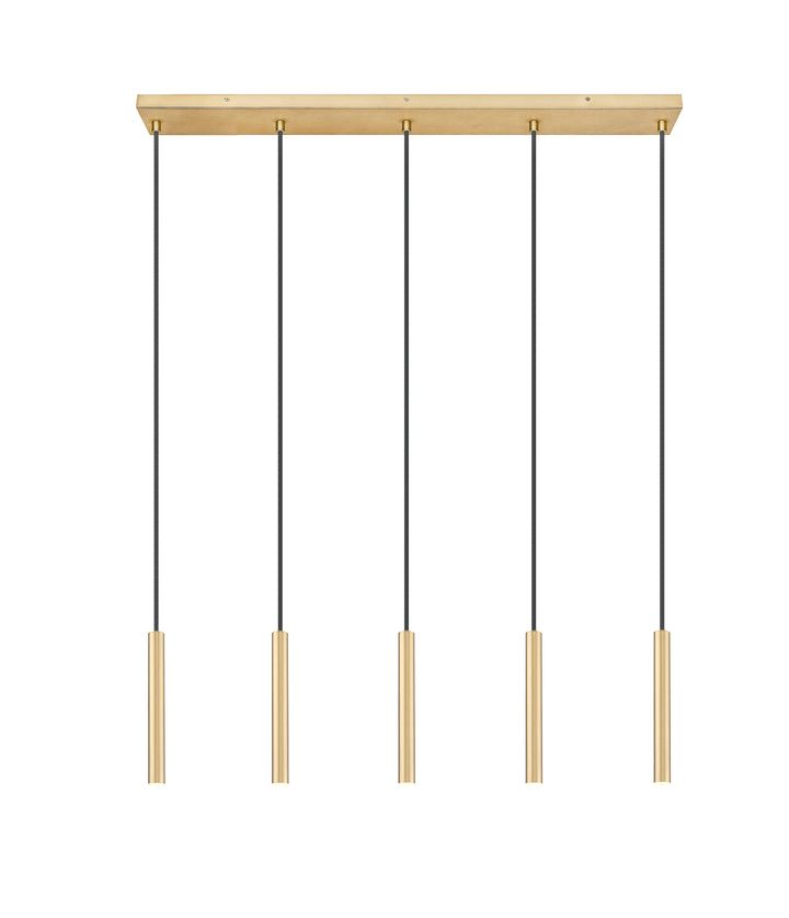 Forest - LED 5 Light Linear Chandelier (919MP12-5L-MGLD)
