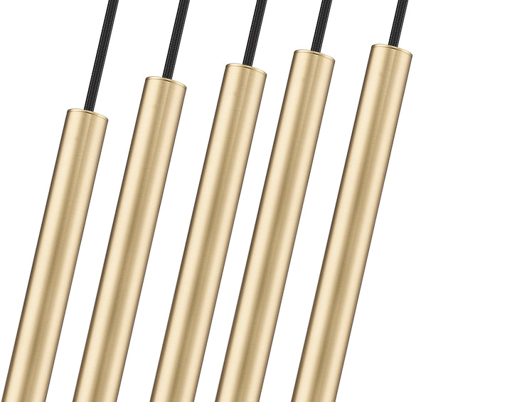 Forest - LED 5 Light Linear Chandelier (919MP12-5L-MGLD)