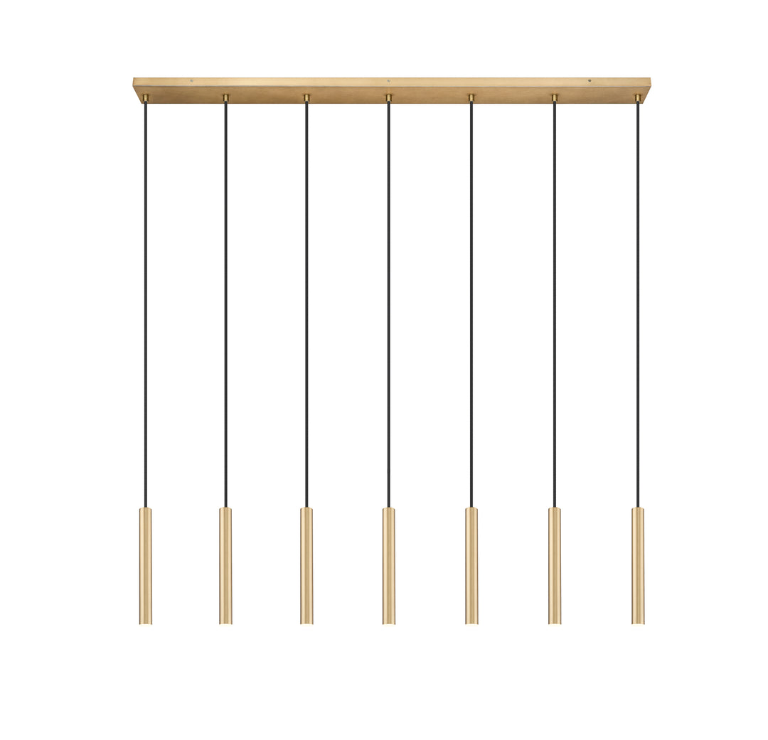 Forest - LED 7 Light Linear Chandelier (919MP12-7L-MGLD)