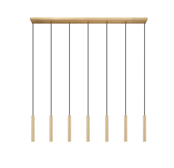 Forest - LED 7 Light Linear Chandelier (919MP12-7L-MGLD)